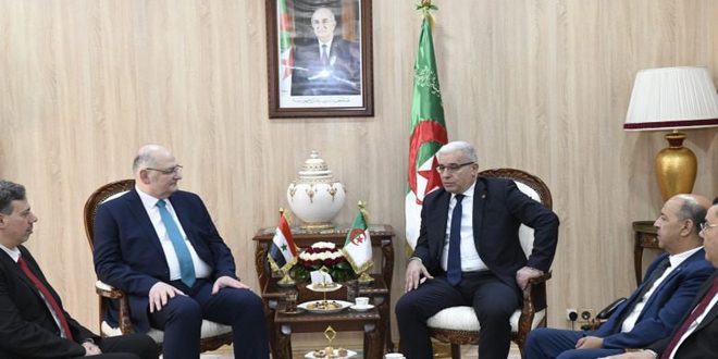 رئیس مجلس الجزایر بر توجه الجزایر به حاکمیت و تمامیت ارضی سوریه تاکید کرد