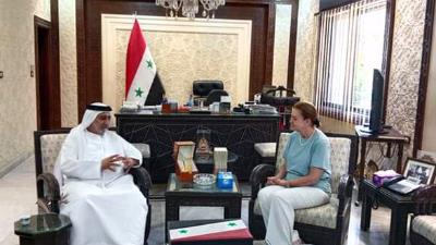 گفتگوی وزیر مشوح با سفیر امارات درباره روابط فرهنگی دو کشور برادر